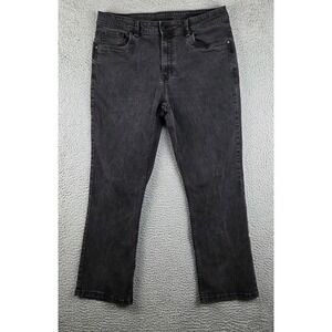 The Perfect Jean NYC Jeans Mens 33x30 (34x29) Black Bootcut Stretch Denim